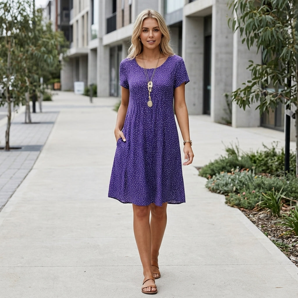 Freya | Women's Summer Dress with Tummy-Smoothing Fit