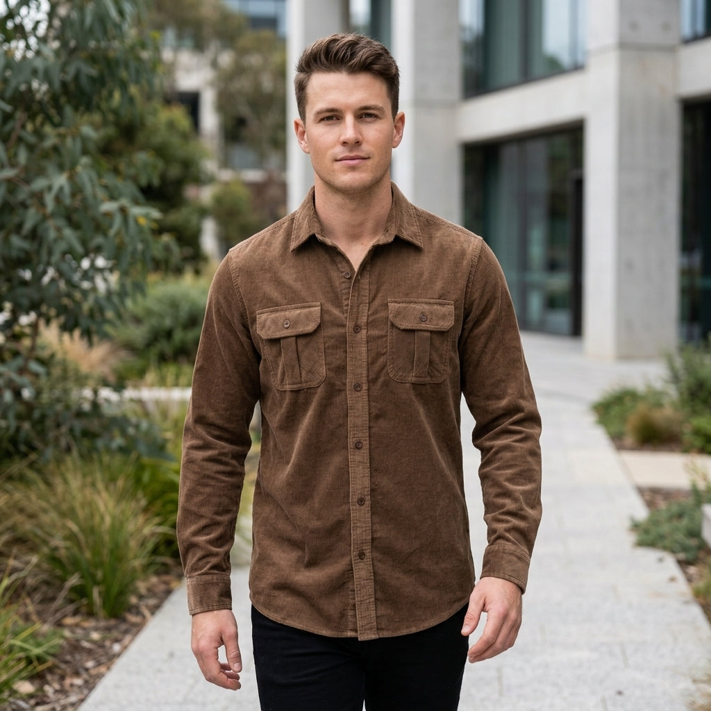 Beau | Vintage Men’s Shirt with Textured Style