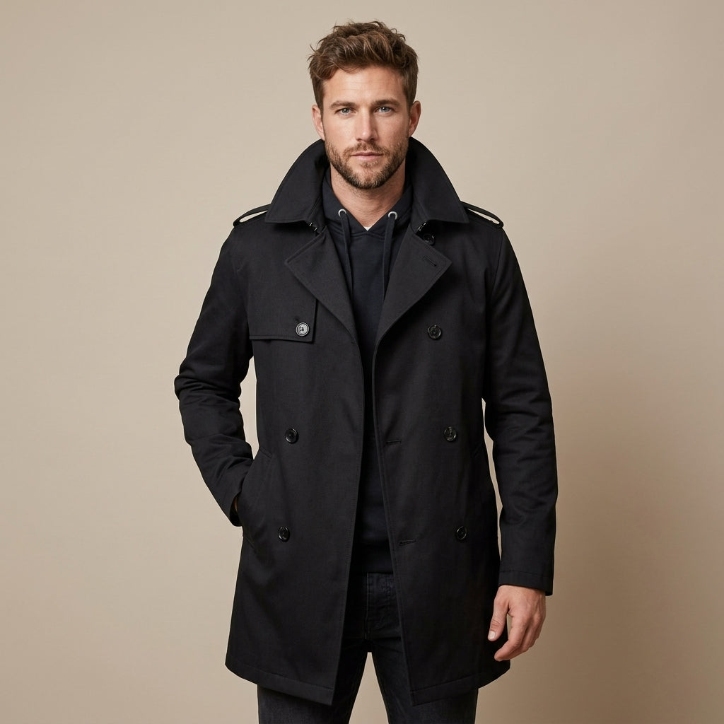 Henry | Men's Coat with Timeless Trench Elegance
