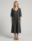 Ruby | Denim Dress with Elegant Lace Details