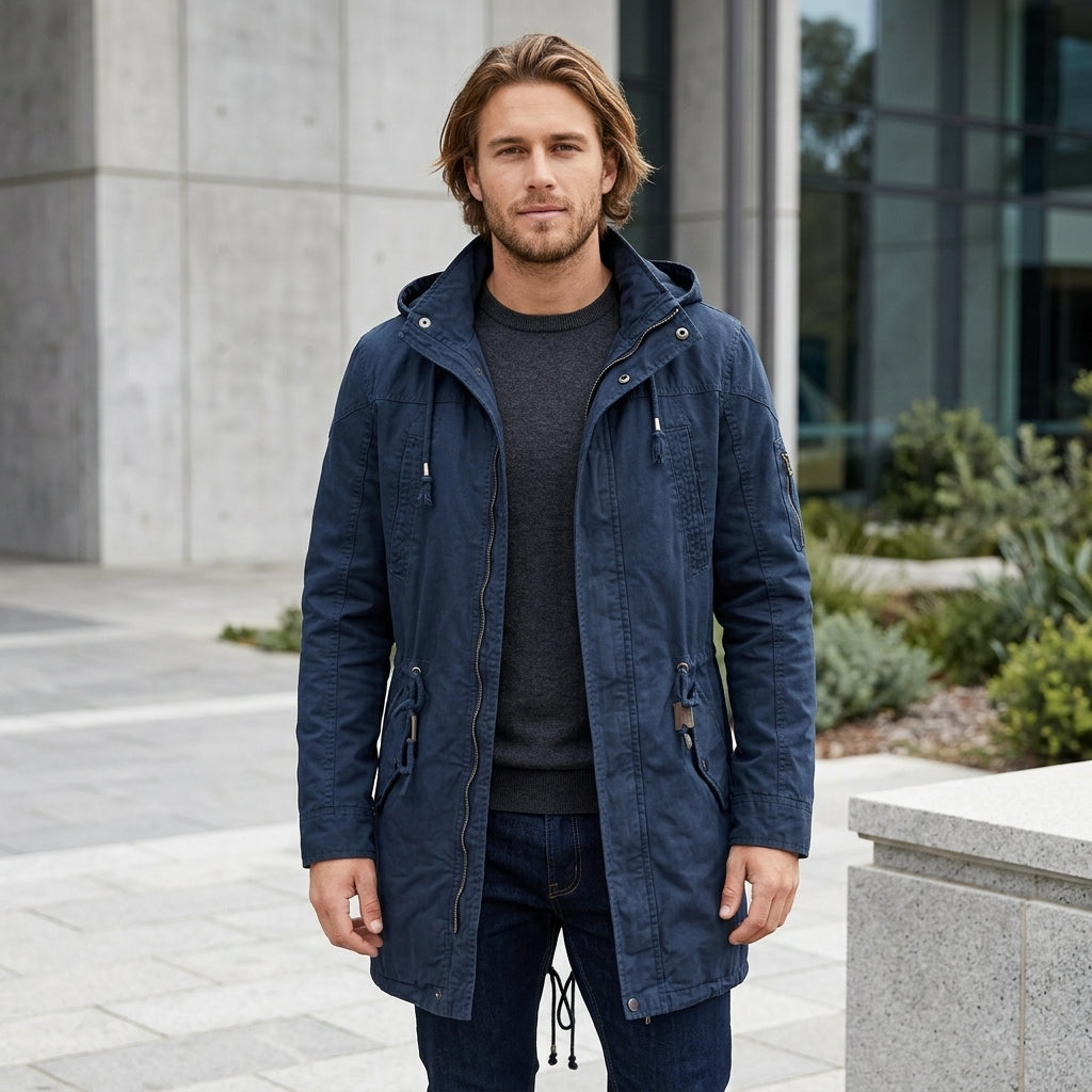 Kai | Men's Coat for Urban Utility Hood