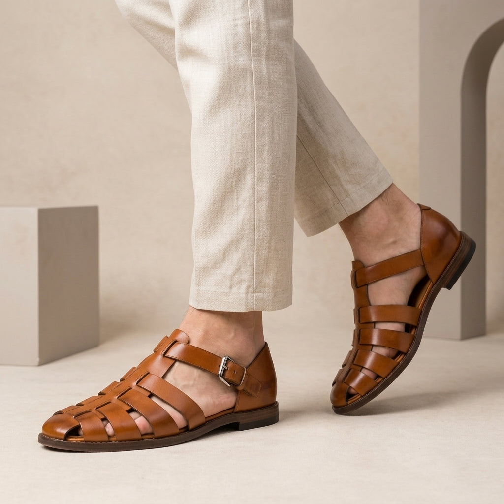 Oliver | Men's Sandals – Leather Summer Style