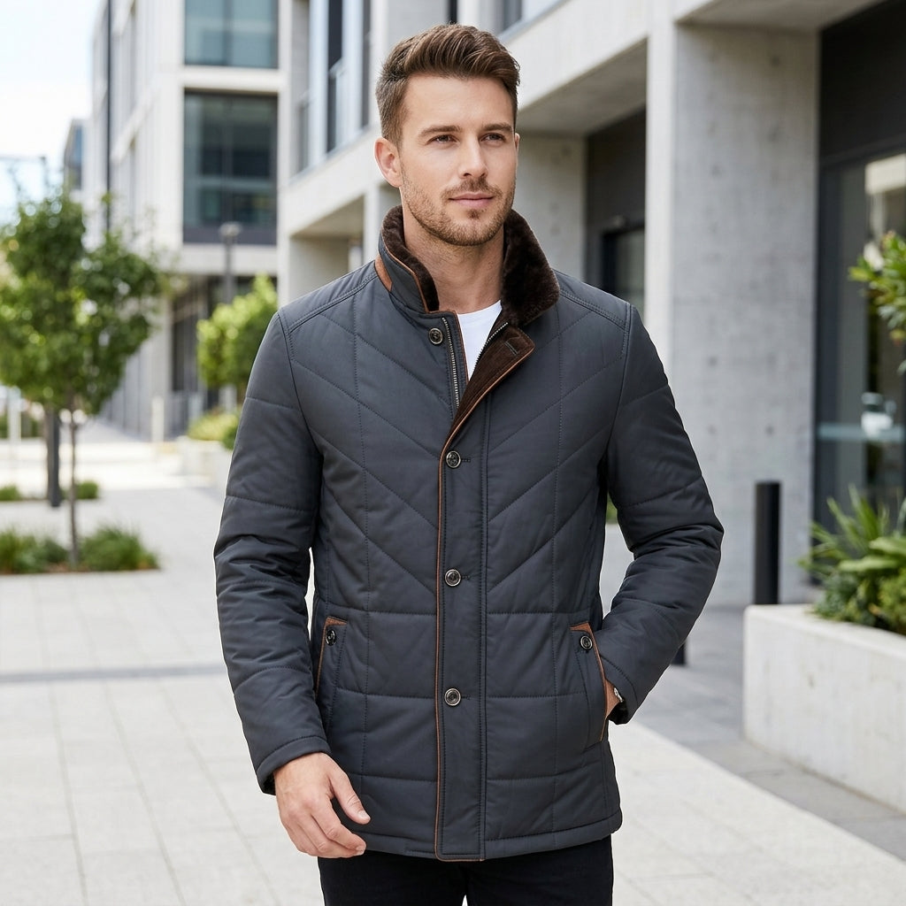 Archer | Men's Coat for Elegant Quilted Design