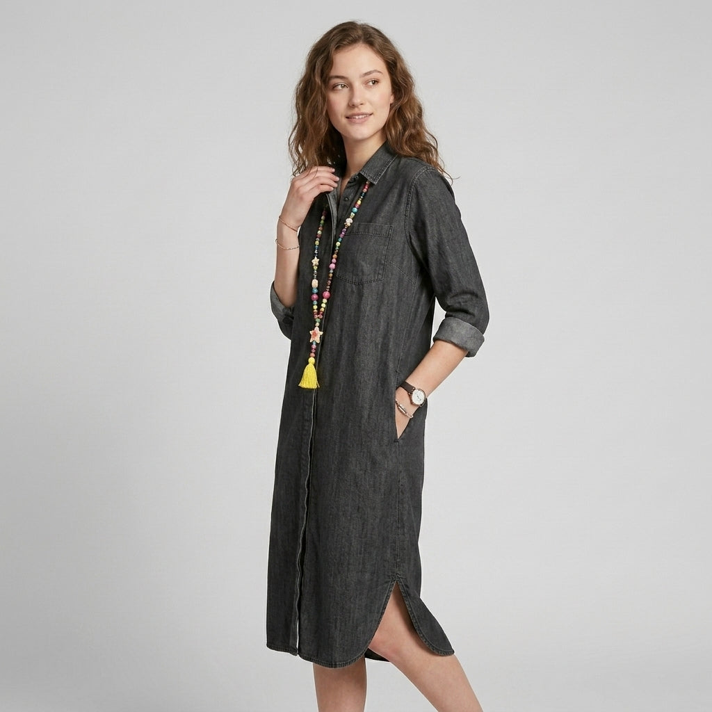 Scarlett | Denim Dress with Vintage-Inspired Look