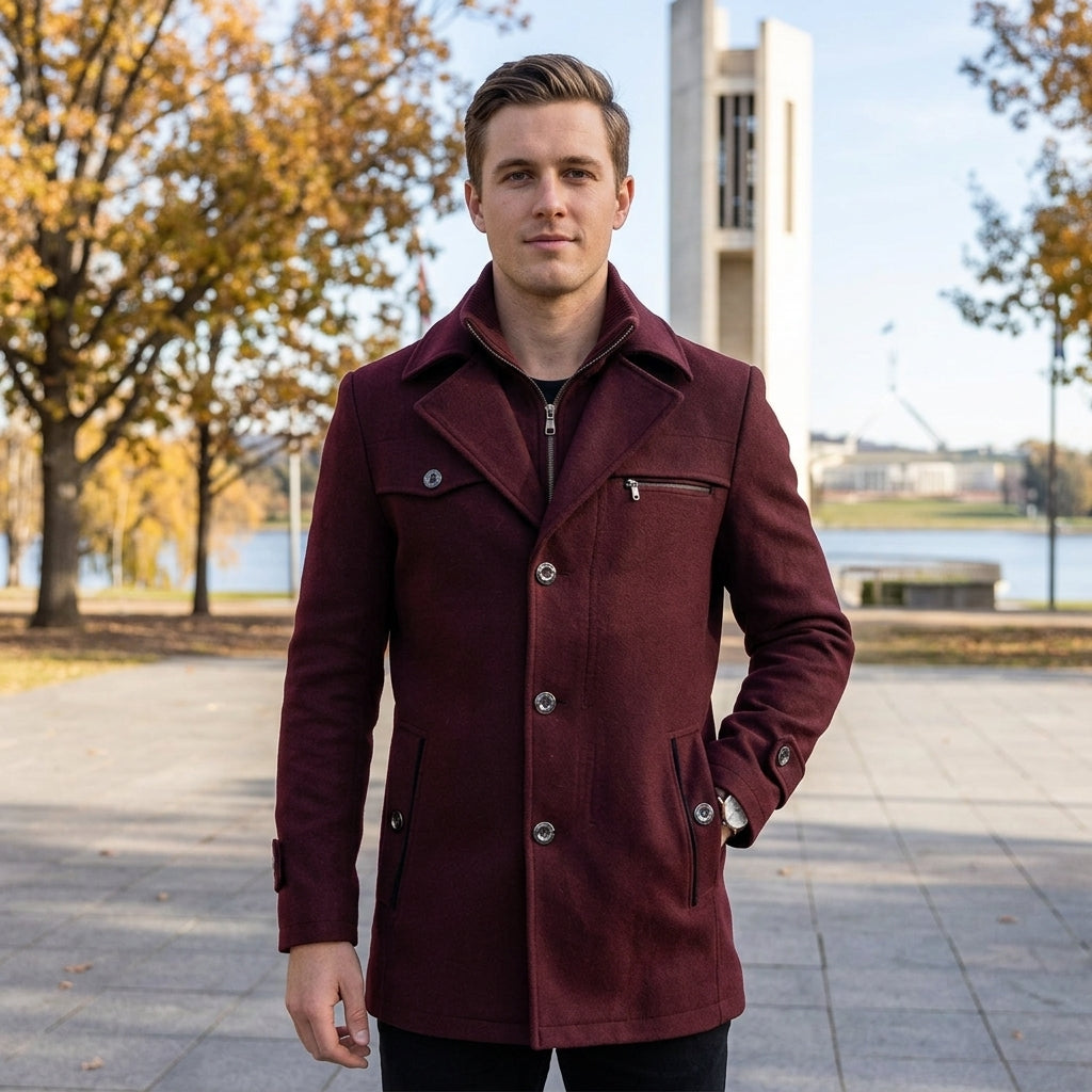 Braxton | Men’s Trench Coat with Refined Fit