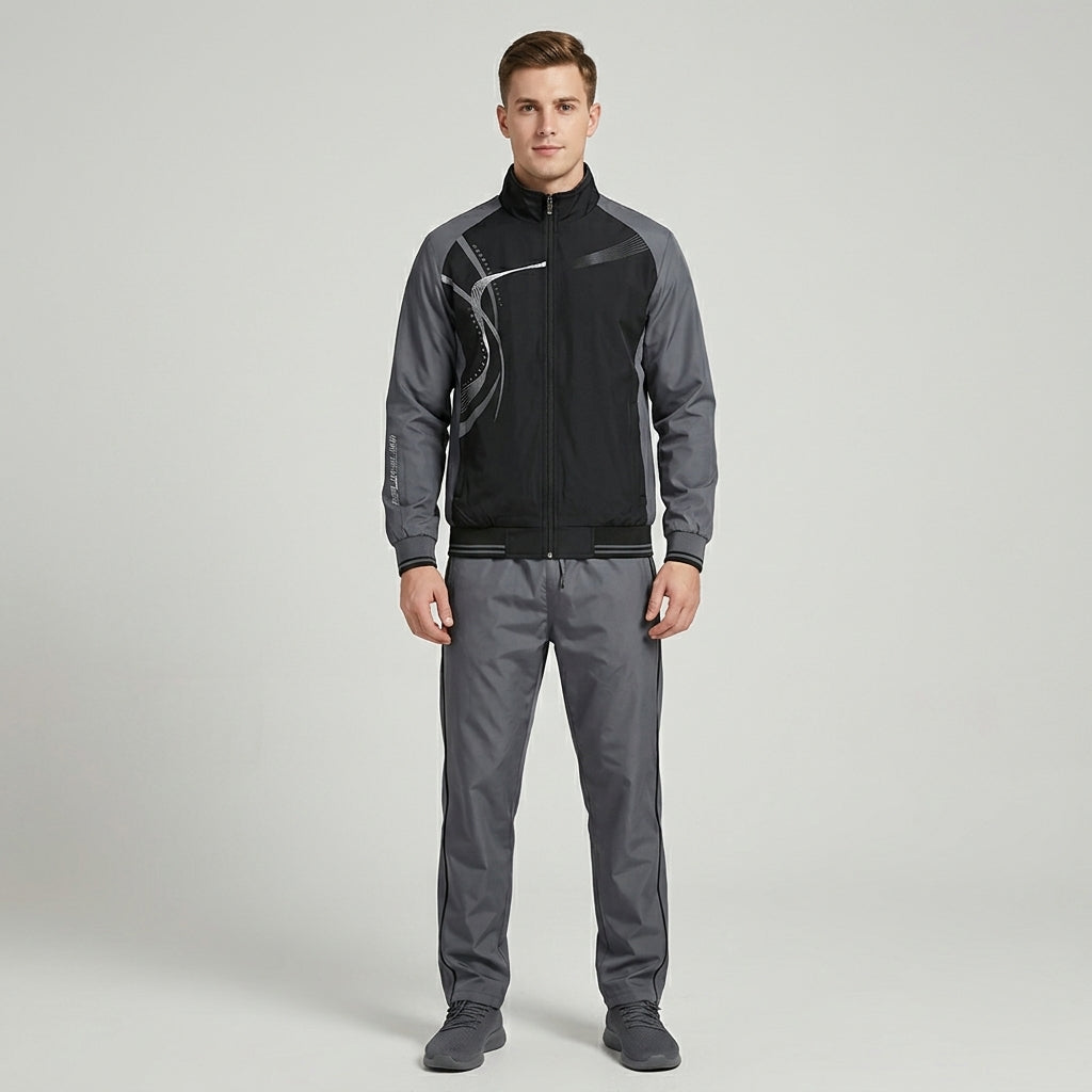 Thomas | Men's Tracksuit – Zip Jacket &amp; Elastic-Waistband Trousers for Sport &amp; Leisure