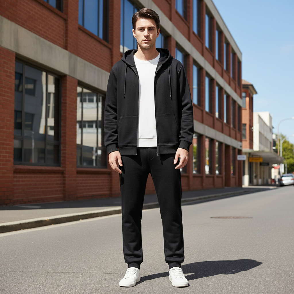 Hudson | Casual Full Zip Hoodie for Men