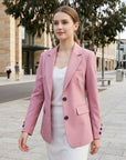 Greta | Strukturierter Damenblazer mit Klappentaschen