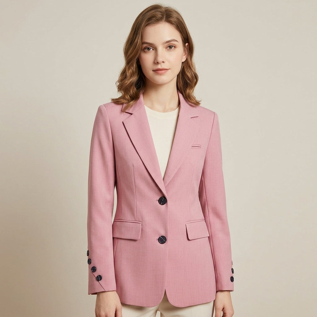 Greta | Strukturierter Damenblazer mit Klappentaschen