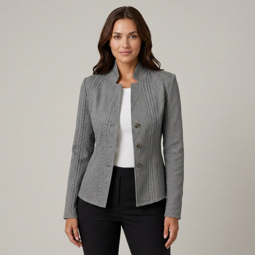 Lottie | Strukturierter gewebter Damenblazer