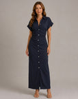 Amelia | Denim Dress with Tailored Midi Cut