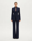 Verity | Damen Blazer- und Palazzo-Hosen-Set