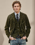 Archie | Corduroy Men's Coat & Vest Set