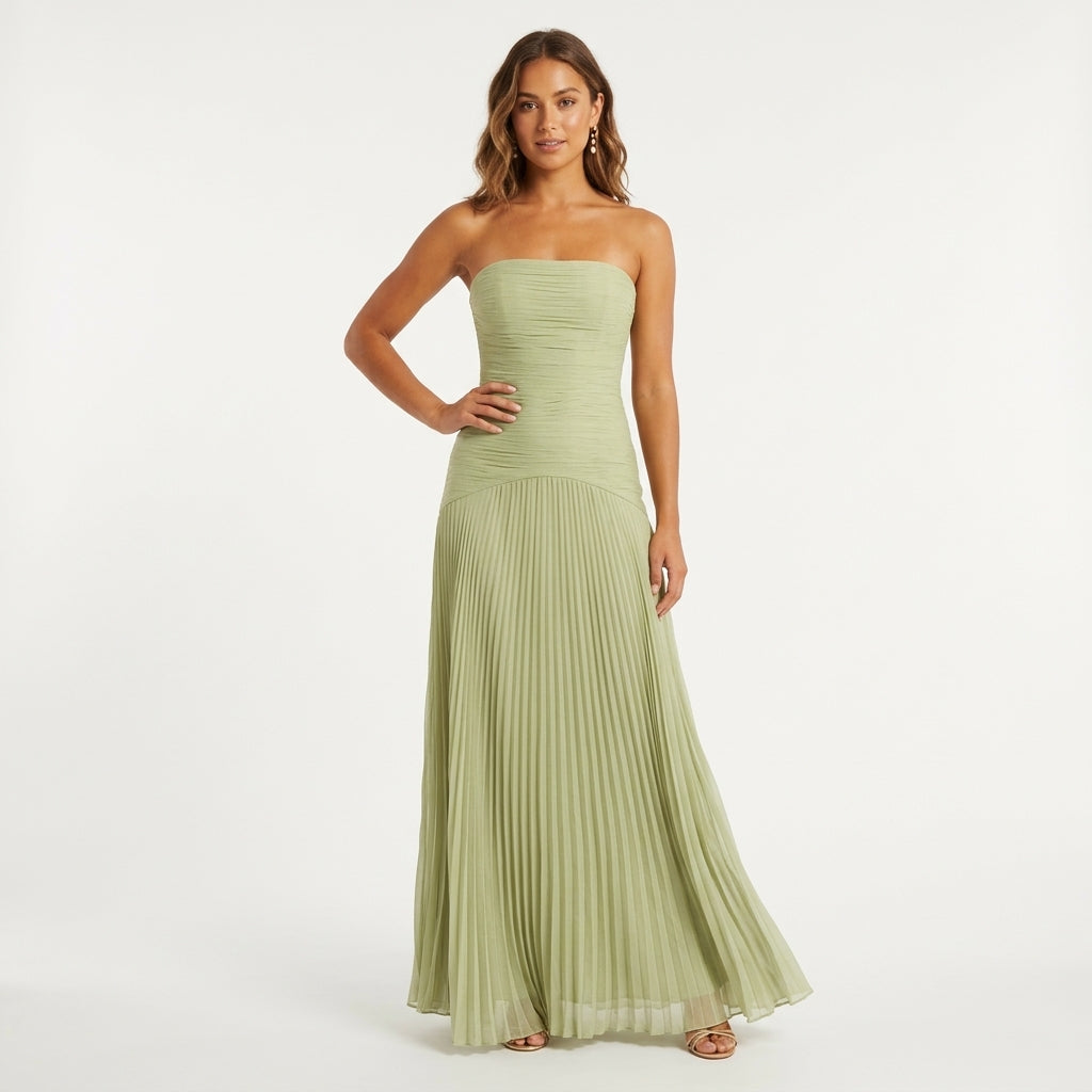 Poppy | Strapless Maxi Dress for Modern Elegance