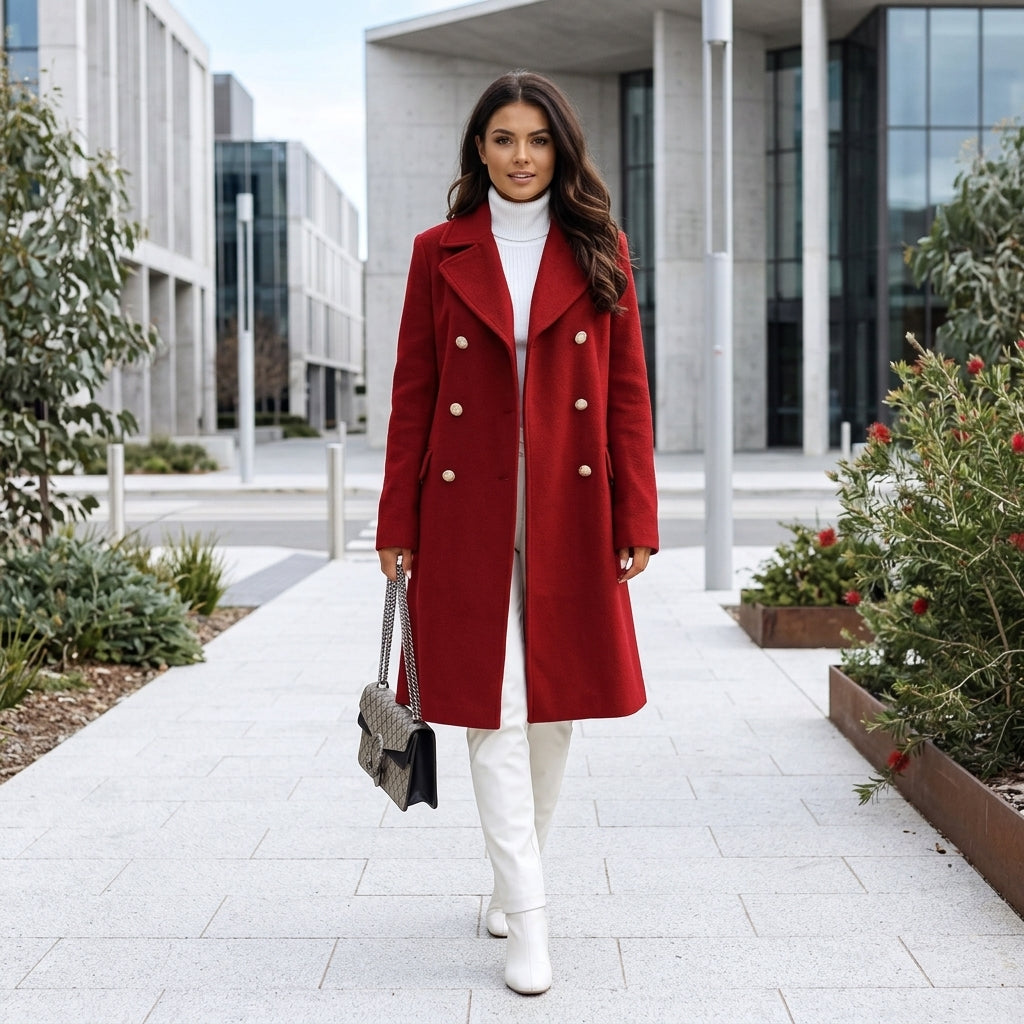 Nina | Woll-Peacoat Damenmantel