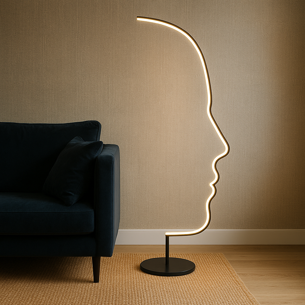 Abstract Sculptural Floor Lamp - Elegant LED Lighting for Home Decor 0