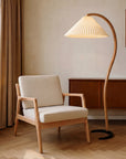 Arc Floor Lamp - Stylish Beech Wood Design for Cozy Spaces 0