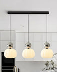 Art Deco Pendant Light - Elegant Glass Shade & Adjustable Height 12