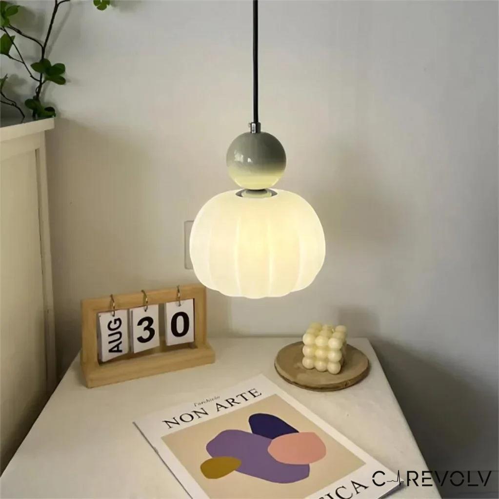 Art Deco Pendant Light - Elegant Glass Shade &amp; Adjustable Height 5