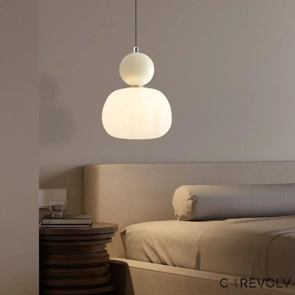 Art Deco Pendant Light - Elegant Glass Shade &amp; Adjustable Height 7