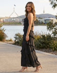 Harper | Elegant Maxi Dress with Ruffled Design