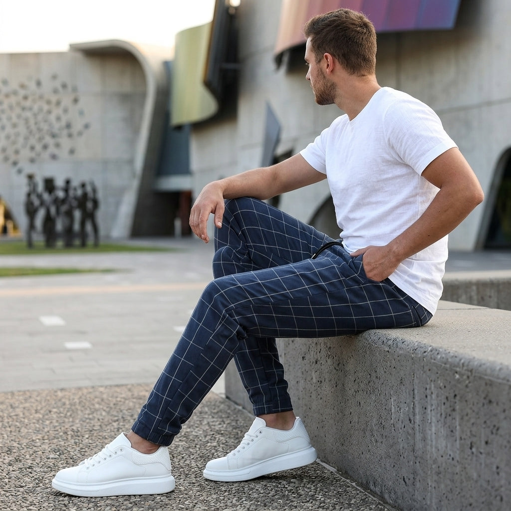 Cohen | Checked Men’s Trouser for Everyday Wear
