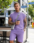 Liam | Lässiges Herren-Set mit Hemd und Shorts