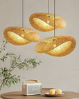 Bamboo Pendant Light - Stylish Scandinavian Design with Adjustable Height 0