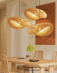 Bamboo Pendant Light - Stylish Scandinavian Design with Adjustable Height 3