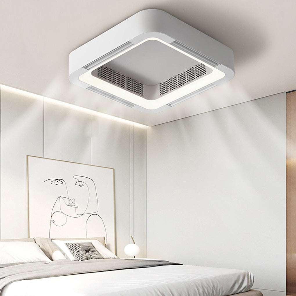 Bladeless Ceiling Fan - Stylish Design with LED Lighting 0