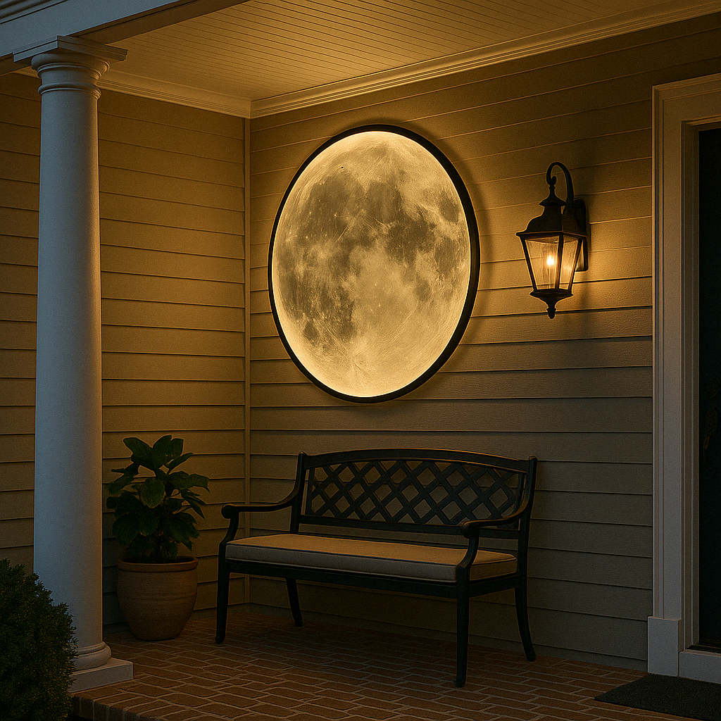 Celestial Moon Wall Lamp - Enchanting LED Glow for Any Space 3