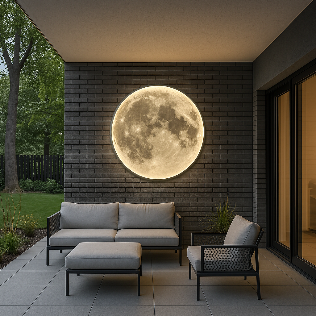 Celestial Moon Wall Lamp - Enchanting LED Glow for Any Space 5