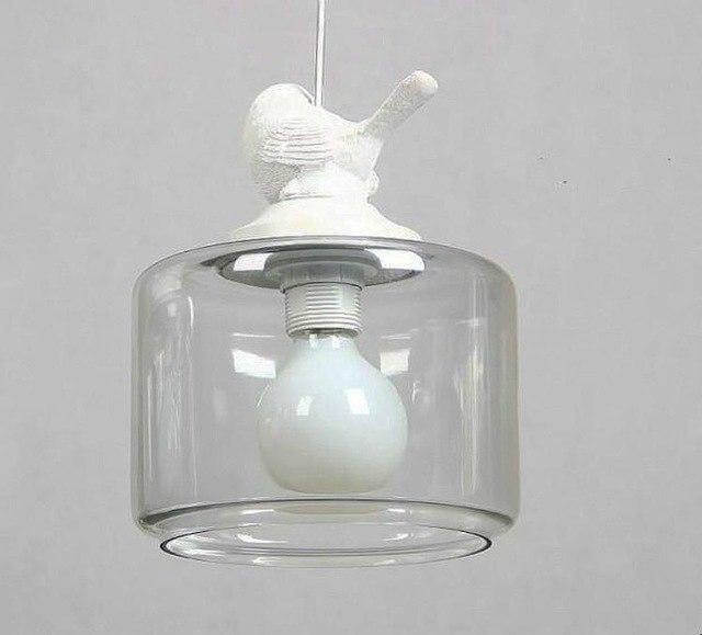 Chandelier - Unique Bird Design with Durable Glass Shade 0