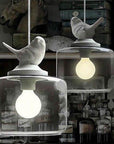 Chandelier - Unique Bird Design with Durable Glass Shade 1