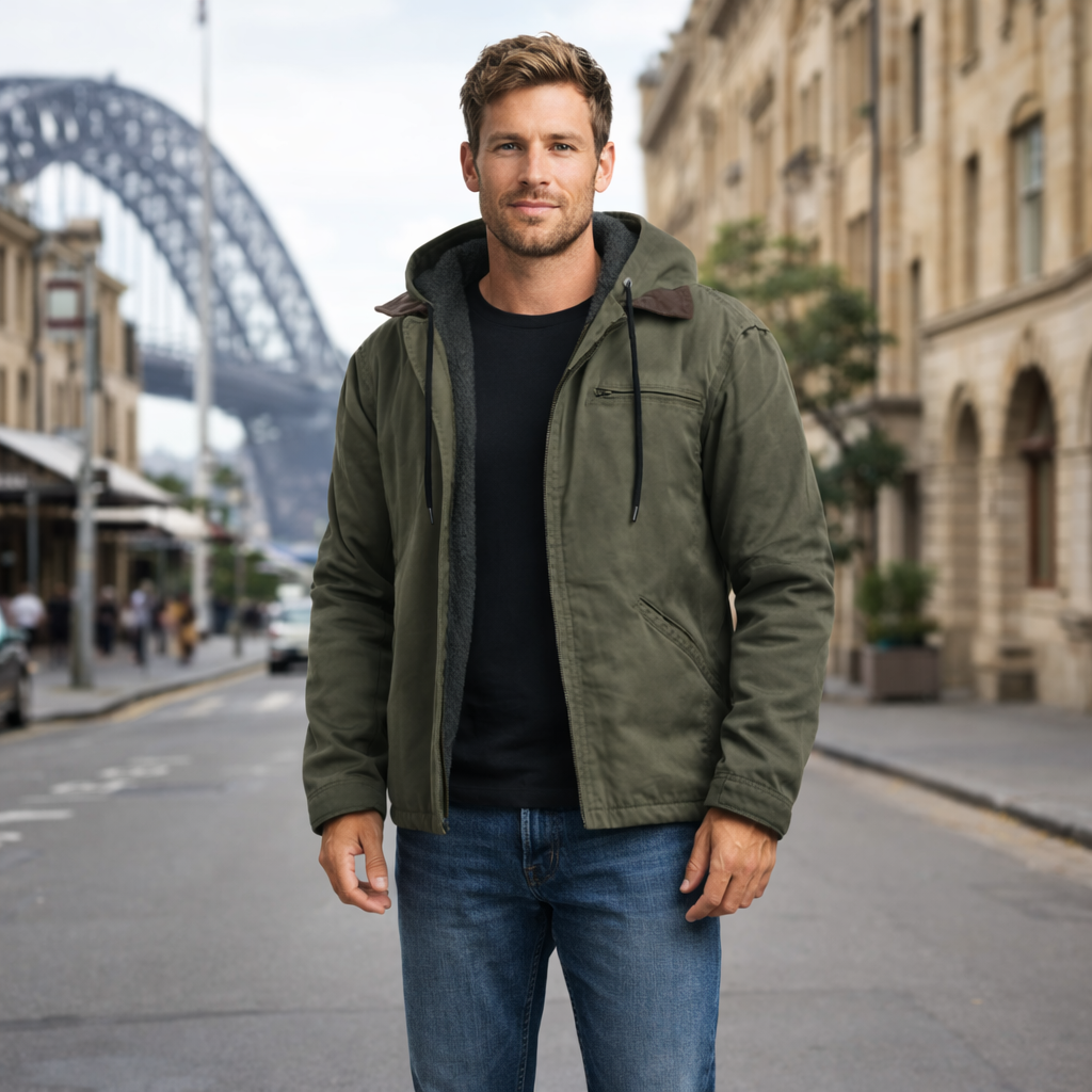 Veylor | Hooded Bomber Jacket with Cozy Warmth