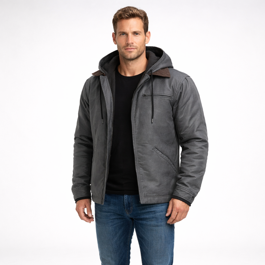 Veylor | Hooded Bomber Jacket with Cozy Warmth