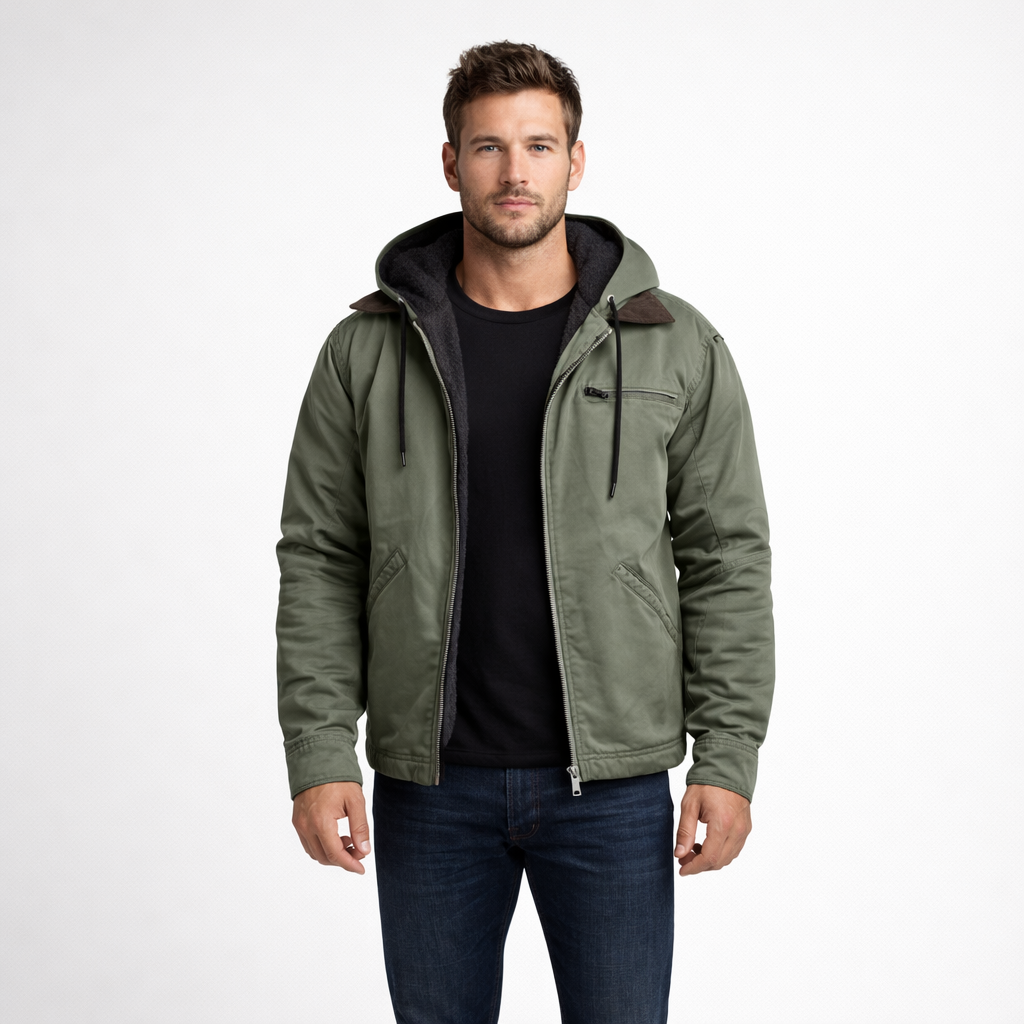 Veylor | Hooded Bomber Jacket with Cozy Warmth