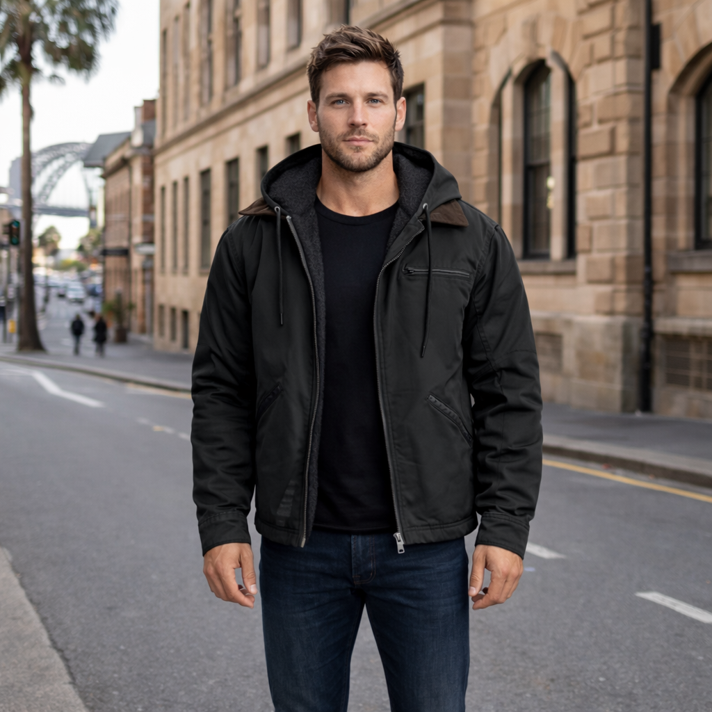 Veylor | Hooded Bomber Jacket with Cozy Warmth