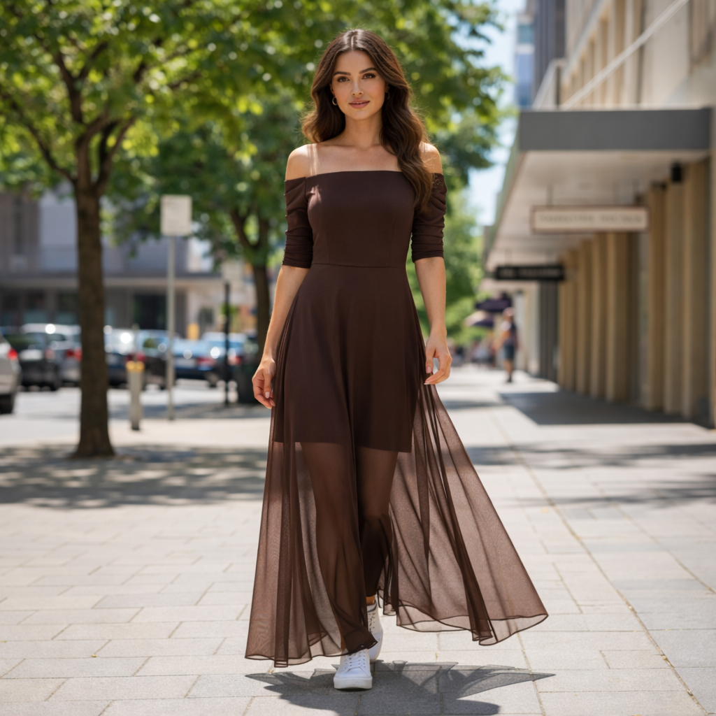 Brianna | Klassisches Elegantes Maxikleid für Festliche Kleidung