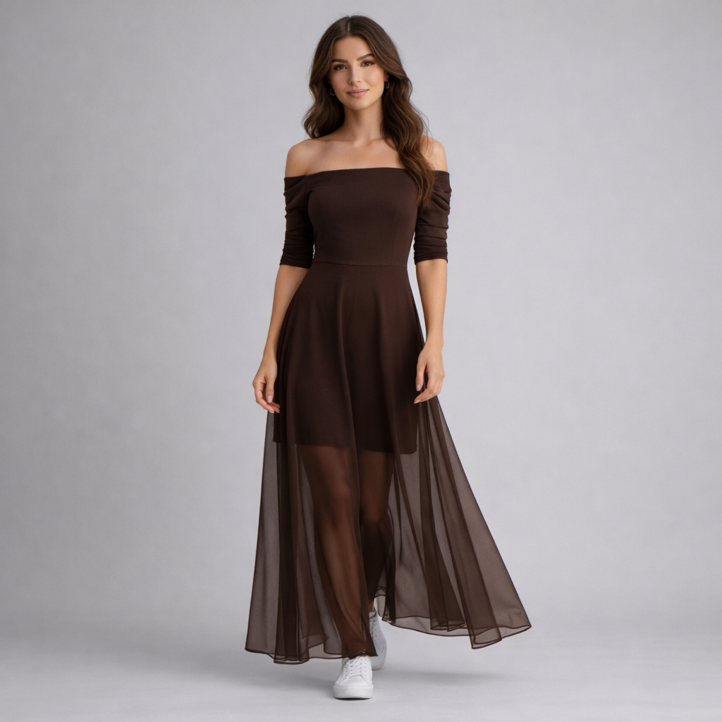 Brianna | Klassisches Elegantes Maxikleid für Festliche Kleidung