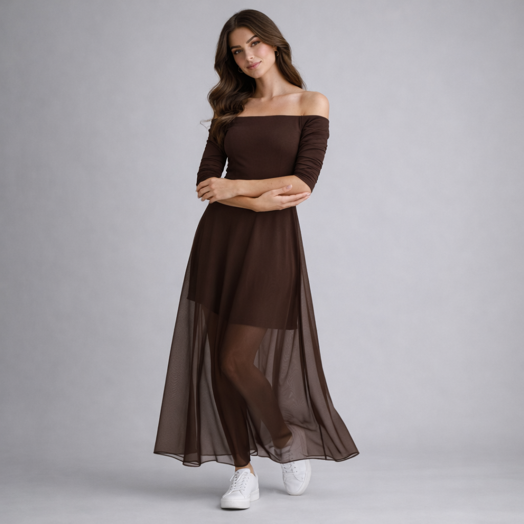 Brianna | Klassisches Elegantes Maxikleid für Festliche Kleidung