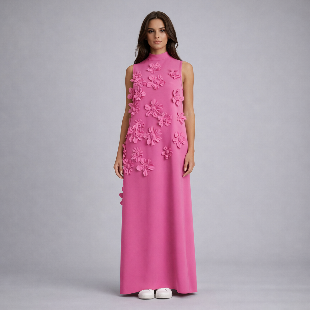 Aria | Blumiges Maxikleid mit elegantem Fall