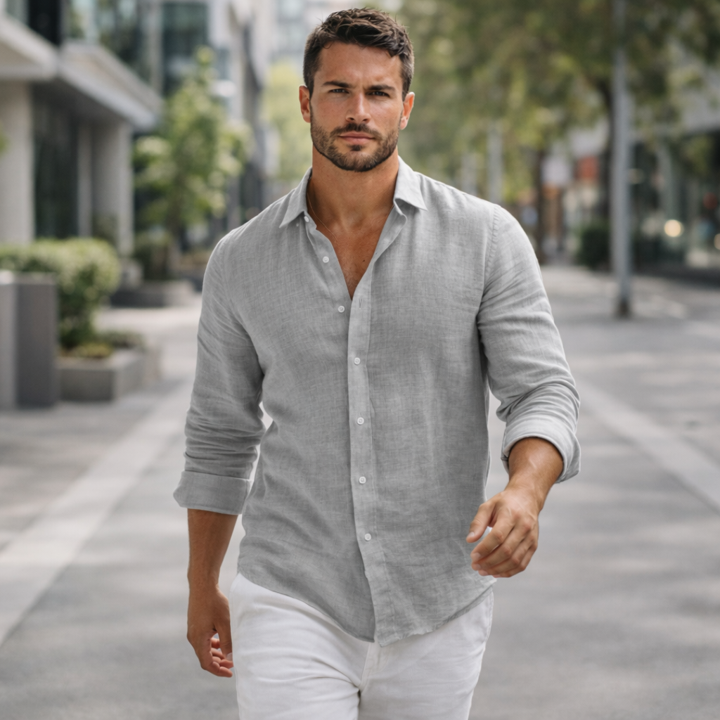 Toby | Casual Linen Men’s Shirt for Everyday Comfort