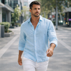 Toby | Casual Linen Men’s Shirt for Everyday Comfort