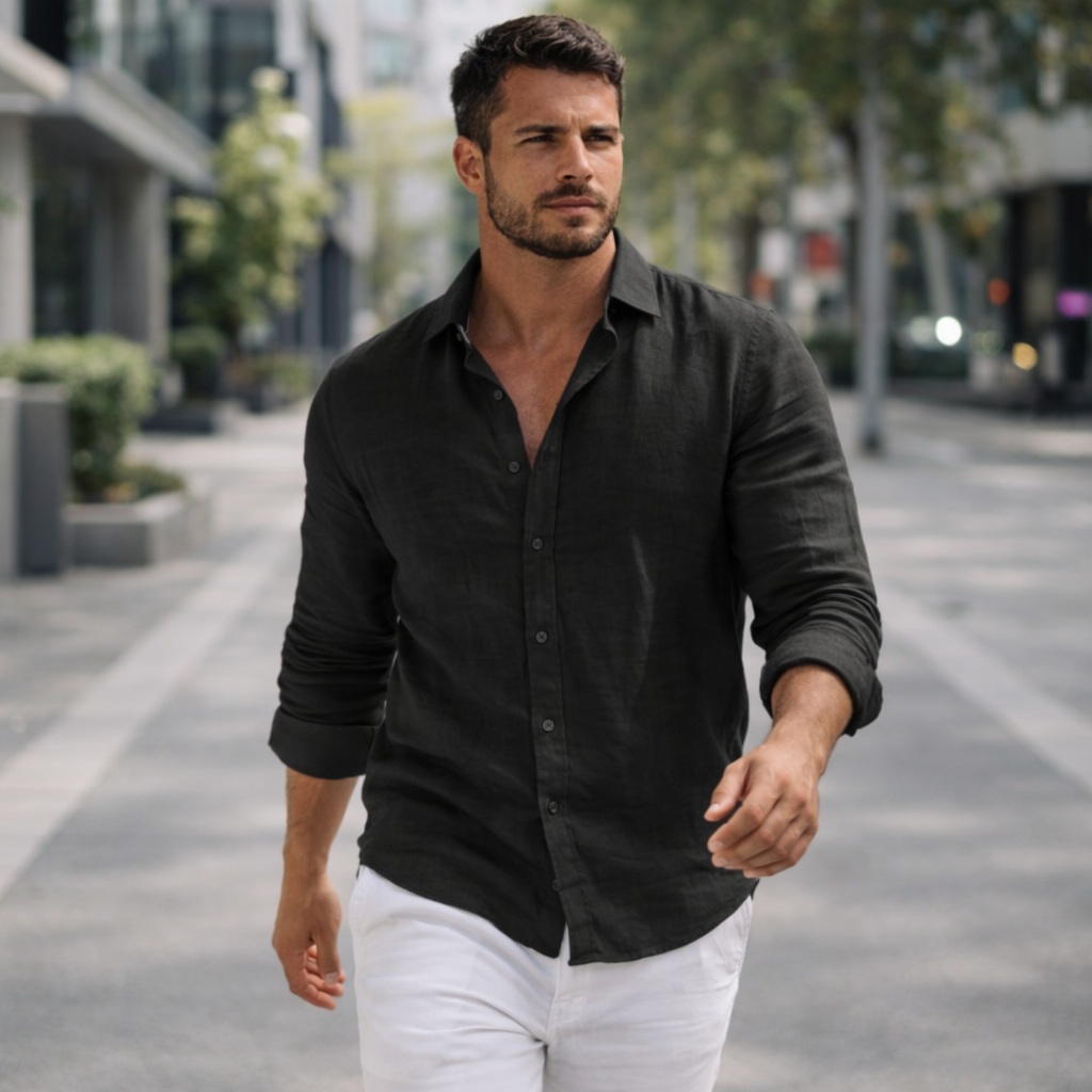 Toby | Casual Linen Men’s Shirt for Everyday Comfort