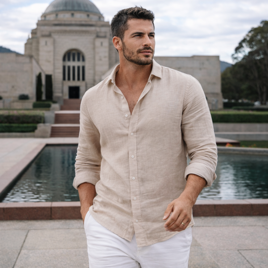 Toby | Casual Linen Men’s Shirt for Everyday Comfort