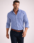 Angus | Striped Casual Men’s Shirt with Relaxed Style