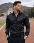 Reid | Gloss Finish Men’s Shirt with Modern Edge