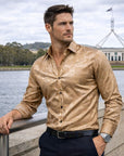 Reid | Gloss Finish Men’s Shirt with Modern Edge