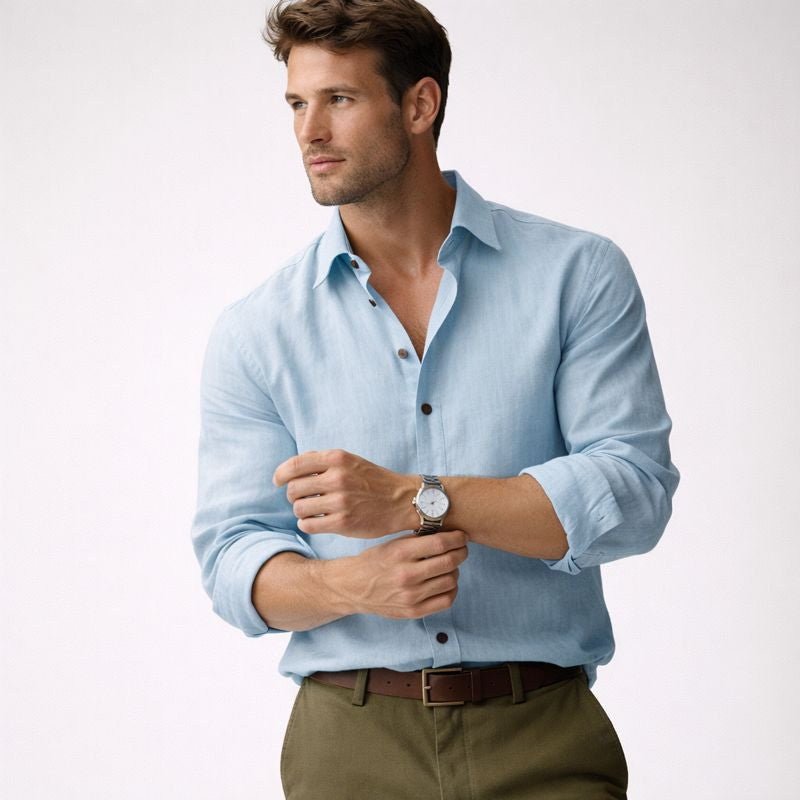 Owen | Herrenhemd aus Leinenmischung mit zeitlosem Charme